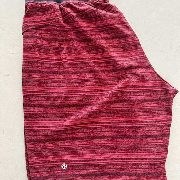Lululemon Athletic Mens Shorts 9” Red Linerless - Picture 2 of 3
